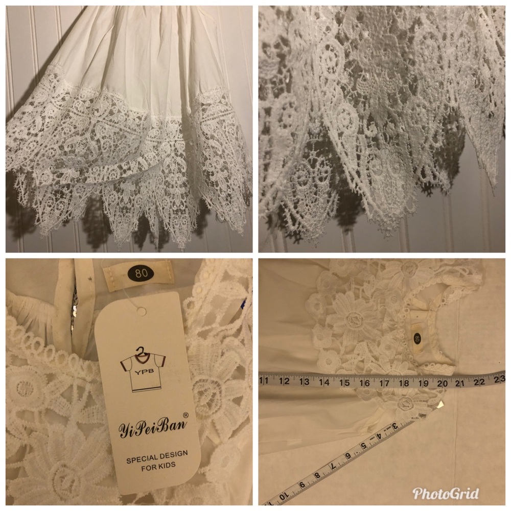 Darling Girls White Dress - Picture 6 of 6